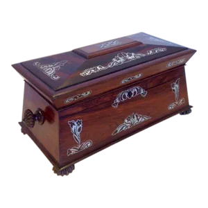 Mid 19th Century Anglo - Indian Tea Caddy
