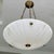Vintage Directoire Style French Alabaster Pendant Chandelier For Sale - Image 10 of 17
