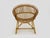 Beige Vintage Rattan Armchair, 1960s For Sale - Image 8 of 9