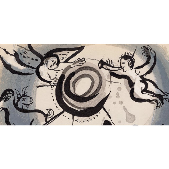 Modern Marc Chagall, La Création (The Creation), Nude, 1960, Original Lithograph For Sale - Image 3 of 9