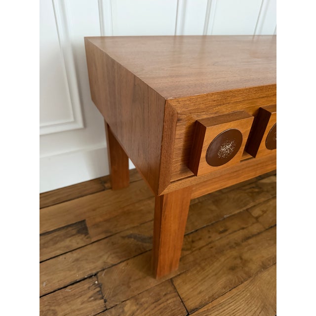 Wood Wood Cube Enamel Console by Lars Göran Nilsson for Glas & Trä. Sweden, 1960s For Sale - Image 7 of 12