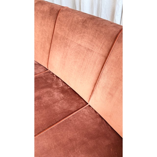 Mid-Century Modern Velvet Three-Seater Sofa by Marco Zanuso for Arflex, Italy, 1950s For Sale - Image 15 of 18