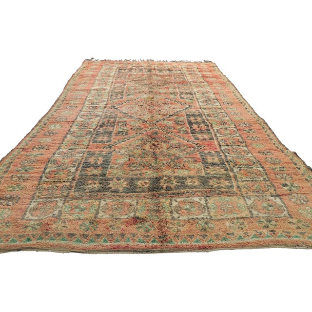 Tribal Vintage Berber Moroccan Rug - 06'06 X 12'06 For Sale - Image 3 of 9