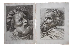 A Pair-Antique 18th Century Etchings by Paolo Fidanza After Raphael