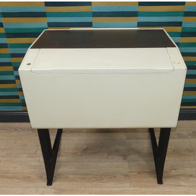 Height-Adjustable Desk with Storage Space and Lamp by Luigi Colani for Flötotto, 1970s For Sale - Image 9 of 16