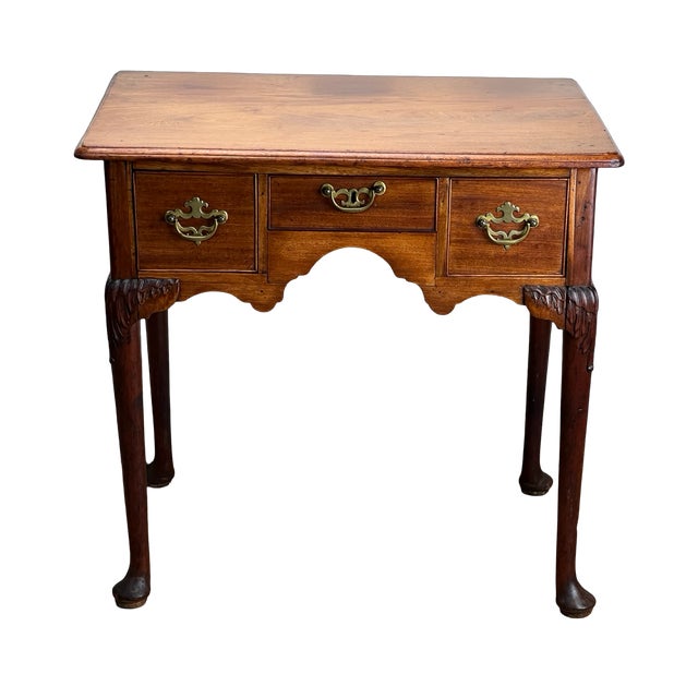 Antique George III Mahogany Chippendale Lowboy C. Late 18th Century For Sale - Image 4 of 11