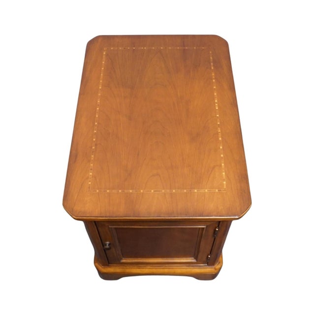 Brown Thomasville Furniture Cinnamon Hill Collection Cherry Contemporary Traditional 20" Accent Storage End Table 42731-320 For Sale - Image 8 of 11