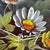 Portuguese School Artist, Still Life with Flowers, Fruits and Utensils, Oil on Latex For Sale - Image 5 of 7