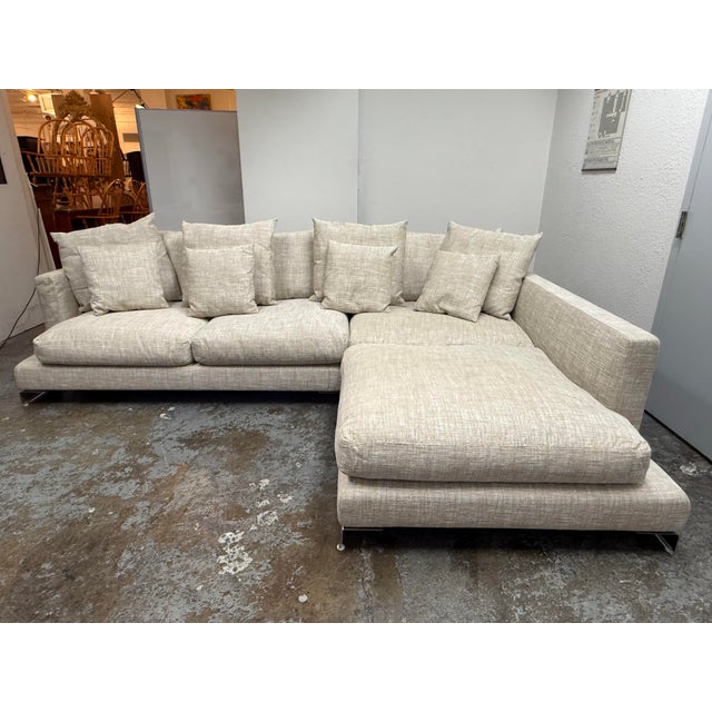 Design Plus Gallery presents a Long Island Modular Sectional Sofa by Centro Studi for Flexform. This contemporary...