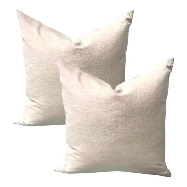 Anne Gish Pair of 24'' Ann Gish Majorelle Leaf Pillows For Sale - Image 4 of 8