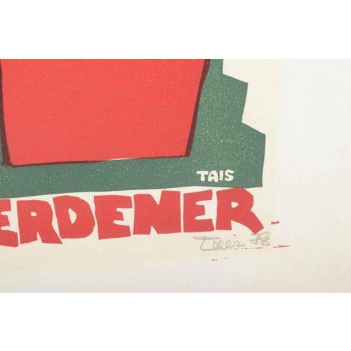 1970s Henning Tais Hedin, Humorous Scene with a Couple, 1978, Proof Print on Paper For Sale - Image 5 of 6