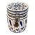 Late 20th Century Hand Painted Blue and White Delft Style Canister With Latch Lid For Sale