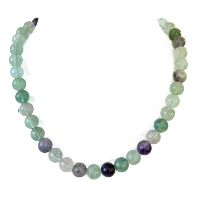 Vented Fluorite Beaded Necklace by Matthew Izzo Collection For Sale