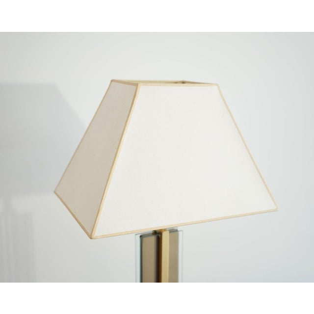 Fontana Arte Glass & Brass Table Lamp, Italy, C. 1960s For Sale In New York - Image 6 of 6