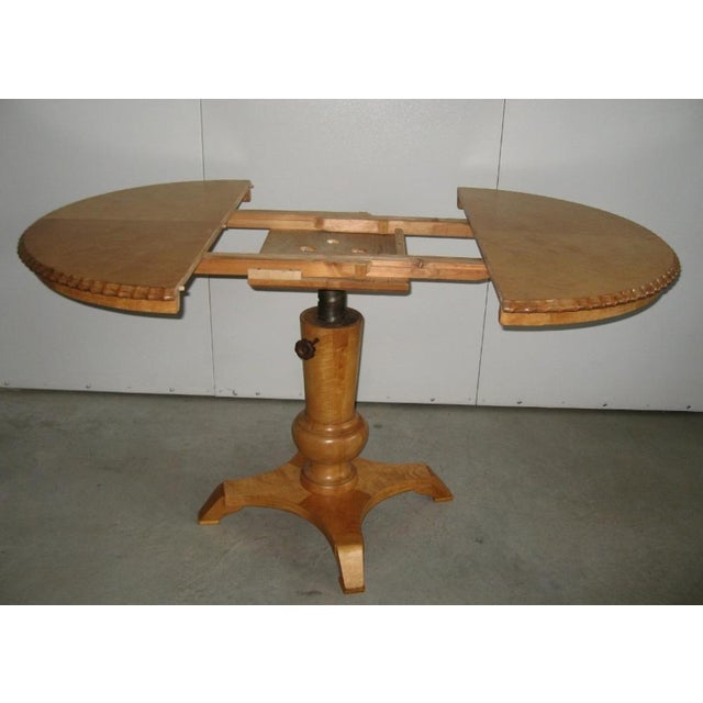 Antique Round Extendable Table from Befos, 1900s For Sale - Image 3 of 11