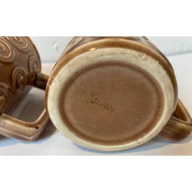 Mid Century Ceramic Coffee Mugs - a Pair For Sale - Image 9 of 9