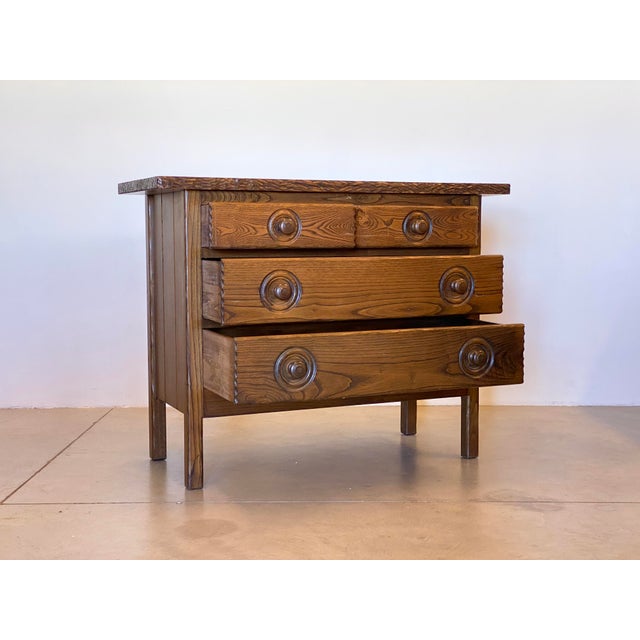 Rustic Oak Chests of Drawers, 1960s, Set of 2 For Sale - Image 5 of 18