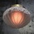 Metal Vintage Industrial Frosted Glass and Brass Pendant Lamp For Sale - Image 7 of 9