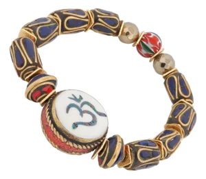 Soul Balance OM Charm Bohemian Spiritual Beaded Bracelet