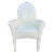 Fendi Casa Crocodile Embossed Garcia Arm Chair For Sale