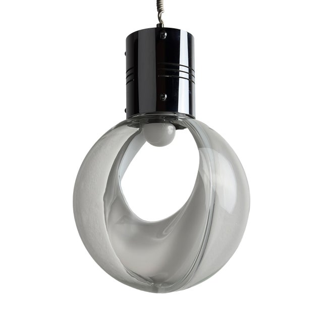 Vintage Membrane Pendant Lamp by Toni Zuccheri for Venini, Italy, 1960s For Sale