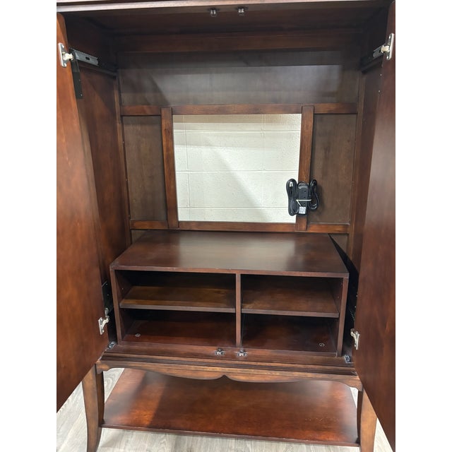 Contemporary Contemporary Entertainment Armoire Media Cabinet For Sale - Image 3 of 12