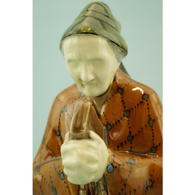 20th Century Ceramic Sculpture of a Woman with a Bible and Rosary by Michael Powolny for Wiener Keramik, Austria For Sale - Image 14 of 18