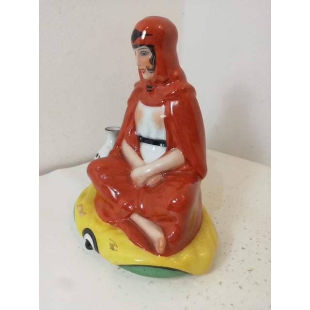 Arab Lady in Ceramic by Chiparus for Etling Paris, France, 1920s-1940s For Sale - Image 4 of 13