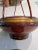 Red 1940s Vintage Lacquered Cypress Chinese Basket For Sale - Image 8 of 10