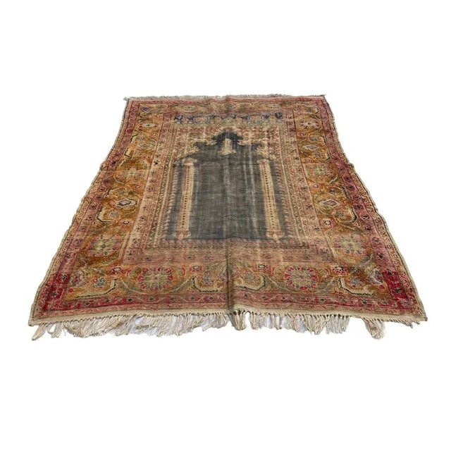 Armenian Silk Rug, 1910s For Sale - Image 6 of 11