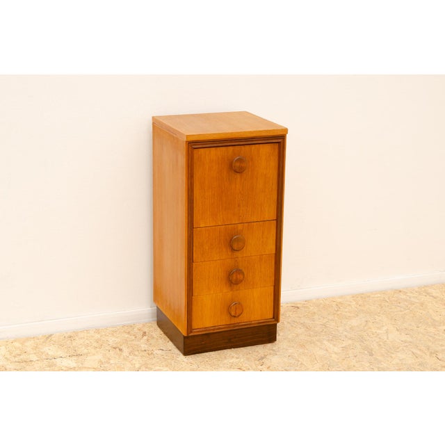 Mid-Century Chimney Chest of Drawers from Up Závody, 1958, in Very Good conditions. Designed 1950 to 1959 This piece is...