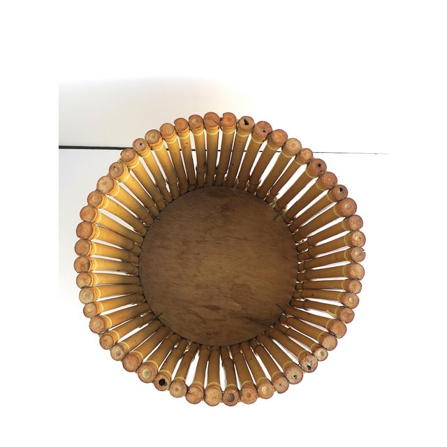 Wicker Bamboo Planter Pot Holder Cachepot, 2 Avail., Circa Mid-Late 20th Century For Sale - Image 15 of 16