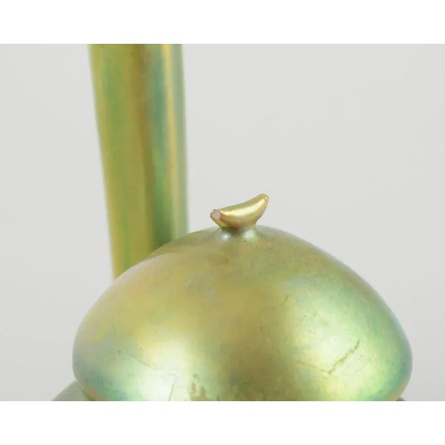 Eosin Glaze Ceramic Sculpture in the Shape of a Minaret from Zsolnay, Hungary, 1930s For Sale - Image 6 of 8