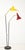 Amazing 1960's mid- century modern brass and iron with enamel shades adjustable floor lamp in the style of Stilnovo, in...