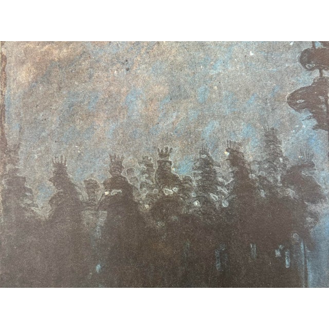 "Forest", 1975 Vintage Print After Mikalojus Ciulionis For Sale - Image 4 of 6