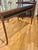 Campaign Vintage British Colonial Style Faux Bamboo Tortoise Finish Writing Desk With Matching Chair For Sale - Image 3 of 12