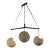 1970s Attributed to Ludovico Diaz Santillana's Mid Century Modern Light Fixture For Sale