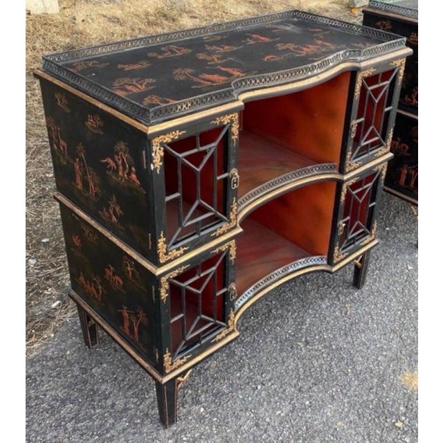 Vintage Chinoiserie Cabinet in the Manor of Maitland Smith For Sale - Image 11 of 12