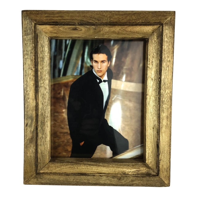Heavy Vintage Wood Photo Frame 8 X 10 For Sale