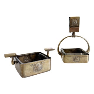 1920s WMF German Cigar Cigarette Smoking Set For Sale