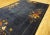 Navy Blue 1920s Blue Navy Field Floral Antique Chinese Art Deco Carpet 9' X 11'4" Knotted Wool Rug For Sale - Image 8 of 15