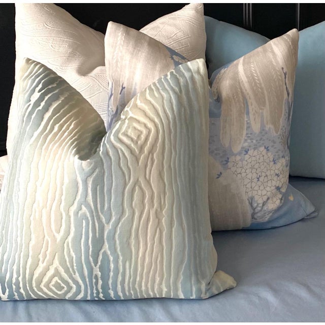 Thibaut Robin's Egg Traduzione 18" Pillow Chairish