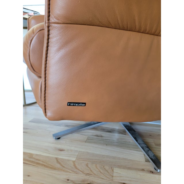 Himolla Aura Recliner in Cognac Leather Chairish