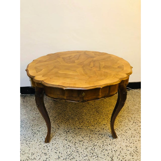 Antique Baroque Walnut & Inlaid Carved Table For Sale - Image 13 of 16