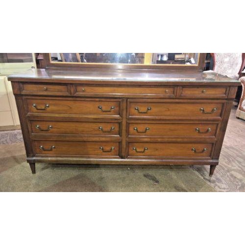 Phenix Furniture Co Mid Century Modern Dresser With Mirror Chairish