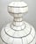 Mid-Century Off-White Mosaic Natural Bone With Brass Inlay Urn or Vase For Sale In New York - Image 6 of 12