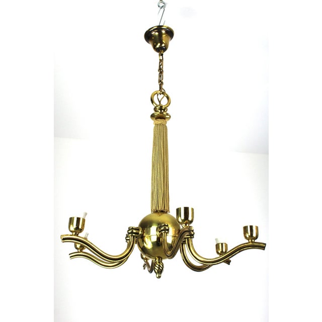 Vintage Austrian Chandelier attributed to Hugo Gorge for Eduard Schmelz, 1930s For Sale - Image 15 of 15