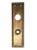 Victorian style bronze door back plates with lock inserts. Inscribed 8475 Nassau. Both have different patinas. The...