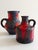 Black Vintage Fat Lava Decor Ceramic Jugs from Marei, West Germany, 1960s, Set of 2 For Sale - Image 8 of 11