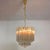 Mid-Century Italian Murano Glass 5-Tiered Chandelier with Brass Frame by Paolo Venini for Venini, 1980s, in Very Good...